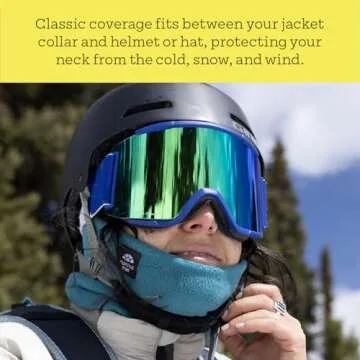 Turtle Fur Double-Layer Neck Warmer, Chelonia 150 Fleece, Charcoal