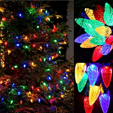NA SGLspeed Solar 50LED Christmas Lights for Outdoors