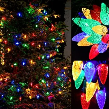 NA SGLspeed Solar 50LED Christmas Lights for Outdoors