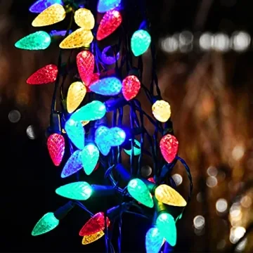 NA SGLspeed Solar 50LED Christmas Lights for Outdoors