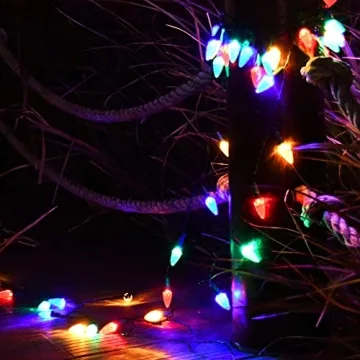 NA SGLspeed Solar 50LED Christmas Lights for Outdoors