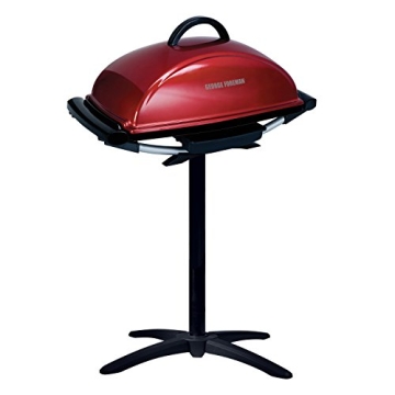 George Foreman 12-Serving Indoor/Outdoor Electric Grill - Red