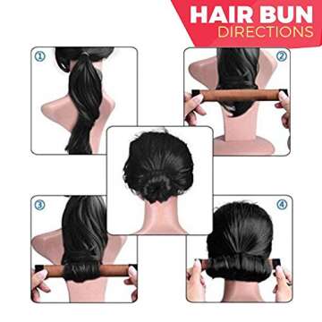 Hawwwy Hair Bun Maker 3 Pack - Ideal Bun Maker For Long Hair - Easy-To-Use Donut Bun Maker For Women And Kids - Quick and Stylish Updos For All Hair Types for Daily Use or Special Occasions