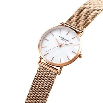 Buy VICTORIA HYDE Rose Gold Watch for Women Easy Read