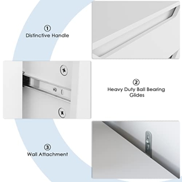 Elegant HOSTACK White Dresser with 4 Drawers