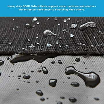 HONEST OUTFITTERS Dog Crate Cover 42 Inch Dog Kennel Cover for Large Dog, Heavy Duty Oxford Fabric,with Double Door, Pockets and Mesh Window (43L x 29W x 30H,Black)