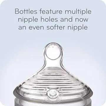NUK Simply Natural Glass Baby Bottles, 4 oz, 3 Pack