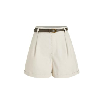 CIDER High Waist Belted Wide Leg Shorts - Stylish Comfort for Summer