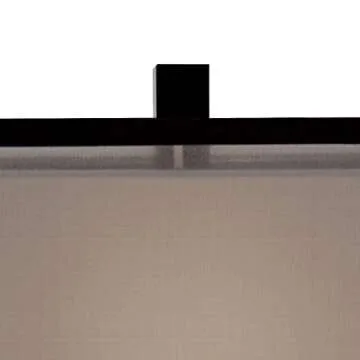 Possini Euro Design Stellar Modern Industrial Table Lamp 28 1/4" Tall Black Metal Sculptural Ring Organza Sheer Outer White Fabric Inner Dum Shade Bedroom Living Room House Home Bedside Nightstand