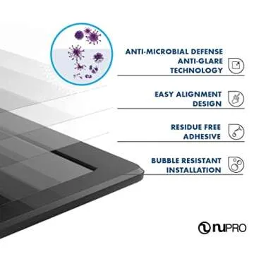 NuPro Antimicrobial Screen Protector for Kindle Paperwhite Signature Edition (11th generation, 2021)