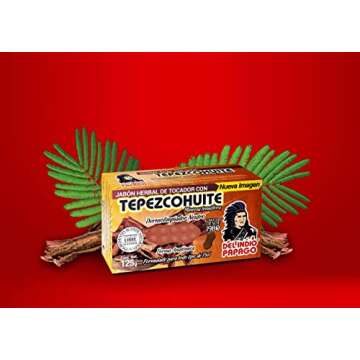 Del Indio Papago Neutral Bar Soap 125gr with Tepezcohuite - Best for All Skin Types