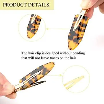 12 PCS Creaseless Hair Clips for Effortless Styling