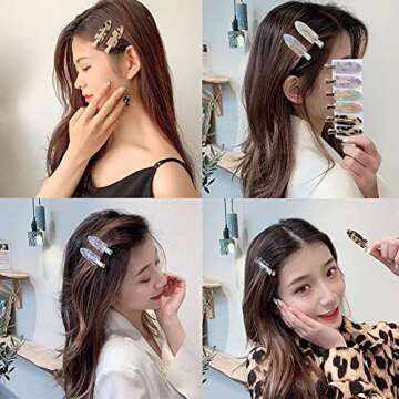 12 PCS Creaseless Hair Clips for Effortless Styling