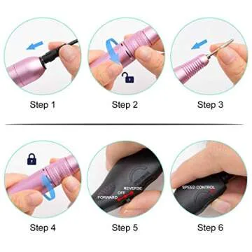 30,000rpm Professional Electric Nail Drill for Manicure and Pedicure
