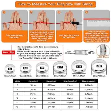 Oubaka 18pcs Stainless Steel Grooved Finger Ring for Jewelry Making,7/8/9/10/11/12 Ring Core Blanks 8mm Wide Round Grooved Inlay Ring for Men Women DIY Crafts(Silver)