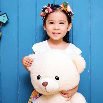 200Pcs Plastic Safety Eyes, 5 Size Craft Eyes Black Stuffed Crochet Eyes with Washers for Crochet Craft, Puppet, Plush Animal Making and Teddy Bear