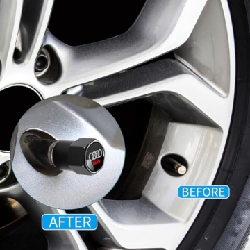 Premium Tire Valve Stem Caps for Audi - Durable Style