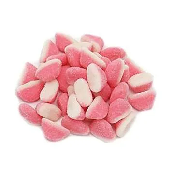 Strawberry Puffs Candy - 5 Lb - Pink and White Easter Candy - Pink Bulk Candy For Candy Buffet - Mini Pink Gummies - Pink Gender Reveal Candies