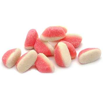 Strawberry Puffs Candy - 5 Lb - Pink and White Easter Candy - Pink Bulk Candy For Candy Buffet - Mini Pink Gummies - Pink Gender Reveal Candies