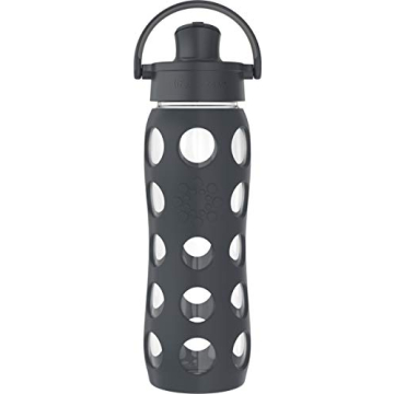 Lifefactory 22oz Glass Water Bottle with Flip Cap