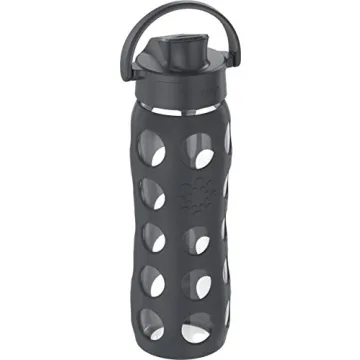 Lifefactory 22oz Glass Water Bottle with Flip Cap
