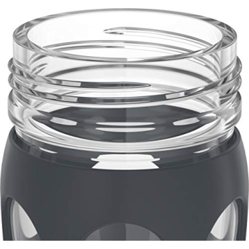 Lifefactory 22oz Glass Water Bottle with Flip Cap