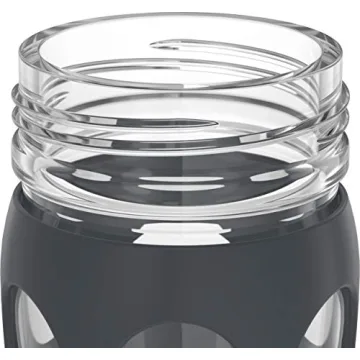 Lifefactory 22oz Glass Water Bottle with Flip Cap