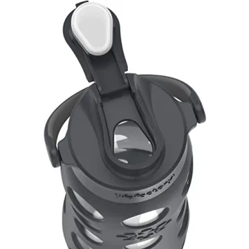 Lifefactory 22oz Glass Water Bottle with Flip Cap