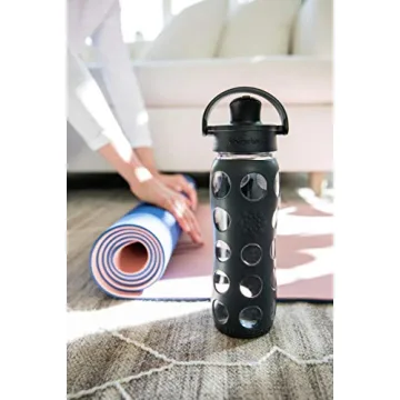 Lifefactory 22oz Glass Water Bottle with Flip Cap