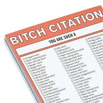 Knock Knock Bitch Citation Nifty Note Pad - Funny Memo