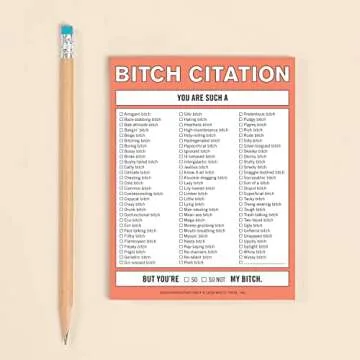 Knock Knock Bitch Citation Nifty Note Pad - Funny Memo
