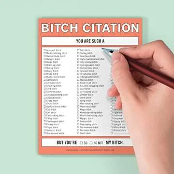 Knock Knock Bitch Citation Nifty Note Pad - Funny Memo