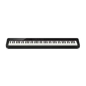 Casio Privia PX-S1100 Digital Piano - Black Bundle with Adjustable Stand, Bench, Sustain Pedal, Piano Book, Online Piano Lessons, Austin Bazaar Instructional DVD, and Polishing Cloth