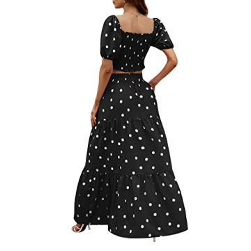 Rooscier Women's Polka Dots 2 Piece Beach Set - Chic & Comfy