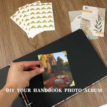 240 Pieces Photo Corners Self Adhesive Picture Corners for Scrapbooking, Photo Mounting Corners for DIY Scrapbook, Album, Journal, 10 Sheets