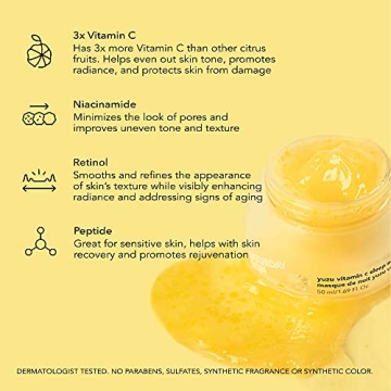 Yuzu Vitamin C Sleep Mask Brightening Anti-Aging Treatment