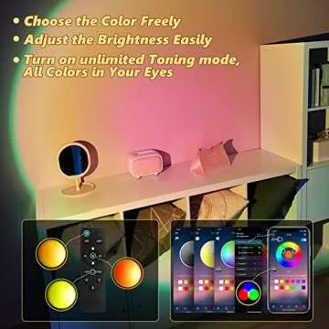 Historyoo Sunset Lamp – Remote Control LED Projection