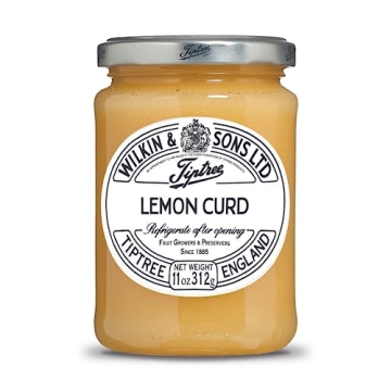 Tiptree Lemon Curd 11oz Jar, Zesty Flavoring for Desserts
