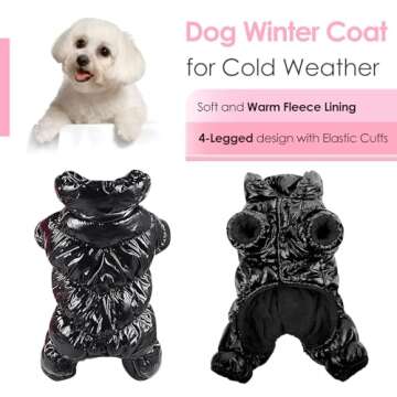 AOFITEE Dog Coat, Waterproof Dog Jacket for Winter, Fullbody Dog Coats Snowsuit, Windproof Puppy Dow...