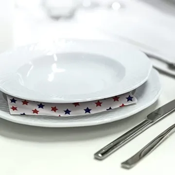 60 Count Colorful Patriotic Cocktail Napkins for Parties