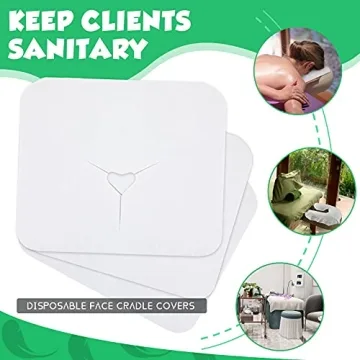 200 Disposable Face Cradle Covers for Massage and Spa