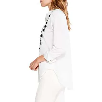 NIC+ZOE Women's Evening Glam Button-Front Shirt