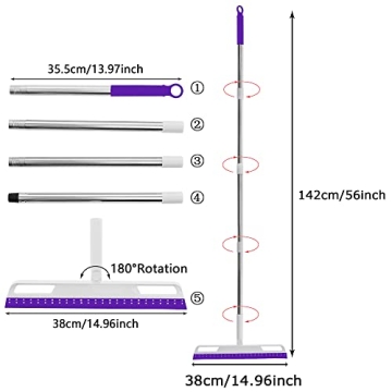 Magic Broom for Effortless Cleaning with Rotating Head