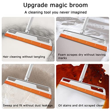 Magic Broom for Effortless Cleaning with Rotating Head