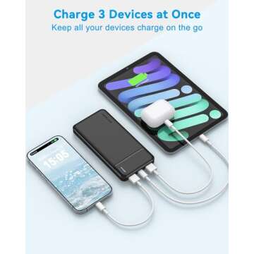 AsperX 2-Pack 10000mAh USB C Output Portable Charger Power Bank Fast Charging, Portable Phone Charger External Battery Pack for iPhone, Samsung, Google LG and Heated Vest