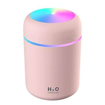 2 in 1 USB Electric Aromatherapy Oil Diffuser Ultrasonic Air Humidifier Mist Maker with Colorful Lig...