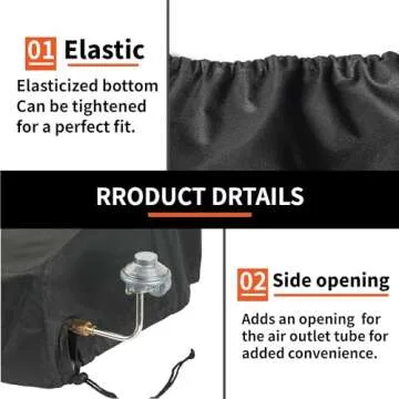 Cover for Blackstone 22 inch Griddle Water Resistant 600D Polyester Heavy Duty Flat top 22" Gas Grill Cover Exclusively Fits Blackstone 22" Griddle Cooking Station-22in Griddle with Hood Cover