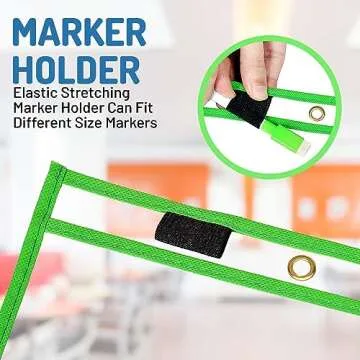 BONBELA Dry Erase Pockets 12 Pack - 10 x 13 Reusable Dry Erase Pocket Sleeves for Work & School Worksheets - Heavy Duty Clear Pocket Sleeves - Quickly Wipe to a Flawless Clean (Multicolor)