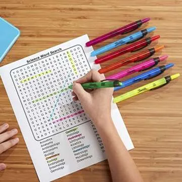 Sharpie 28101 Accent Retractable Highlighters Chisel Tip Assorted Colors 8/Set