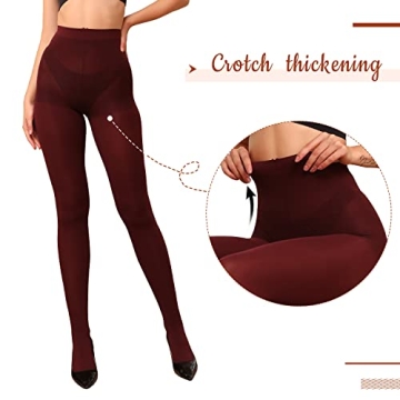 WAKUNA 2 Pairs Durable Opaque Tights - Control Top 40D